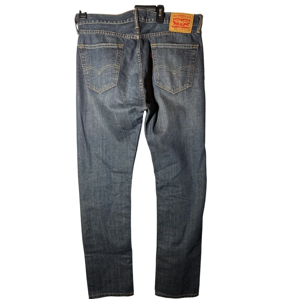 Levi Strauss Co 505 Mens Jeans Dark Wash‎ Straight Fit Size 34x36